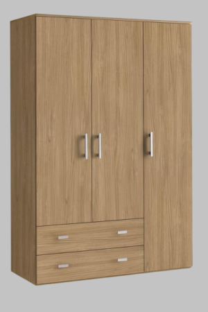 Wooden Almirah Wood Finish